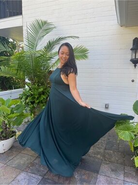 lulus captivated emerald green cowl neck maxi dress | Dresses | Lulus Sz 6 Bridesmaid New B62 CC cinderella divine dresses